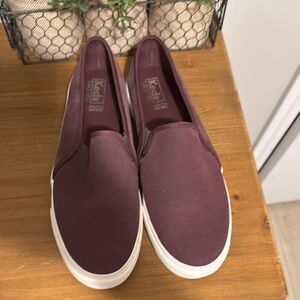 Keds Maroon Slip-On Sneakers